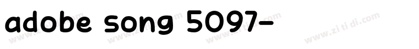 adobe song 5097字体转换